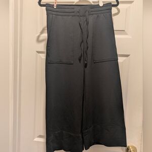 Quince Super Soft Fleece Wide Legged Pants Cropped Pants